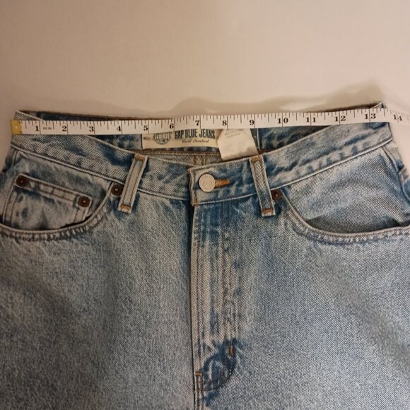 Gap Y2K Vintage No 9 Reverse Fit High Rise Light Blue Denim Jeans Women’s 10 - Picture 13 of 16